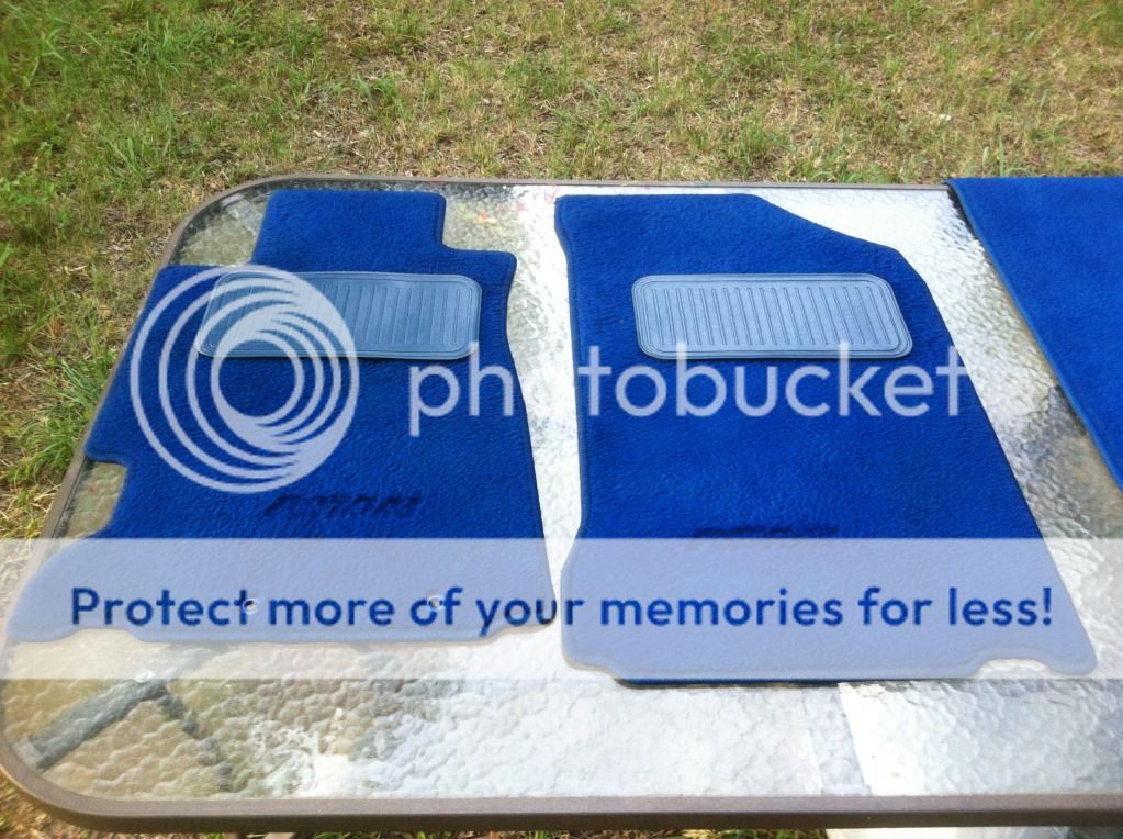 DIY ITR Blue/Red Floor Mats; Badge Shaving Too... Acura RSX, ILX and